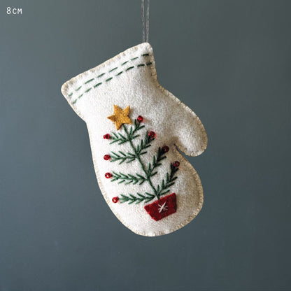 Embroidered Hanging Mitten