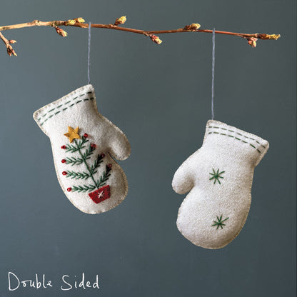Embroidered Hanging Mitten