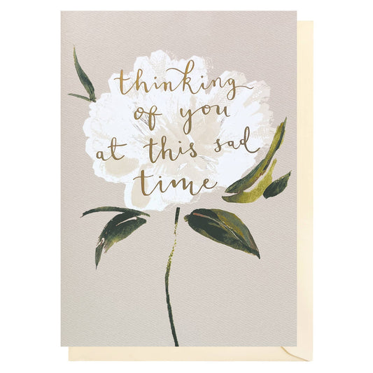 Thinking Of You Card | Sympathy Flowers Card | Loss Card