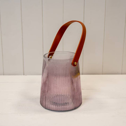 Amethyst Glass Lantern (15.3cm)