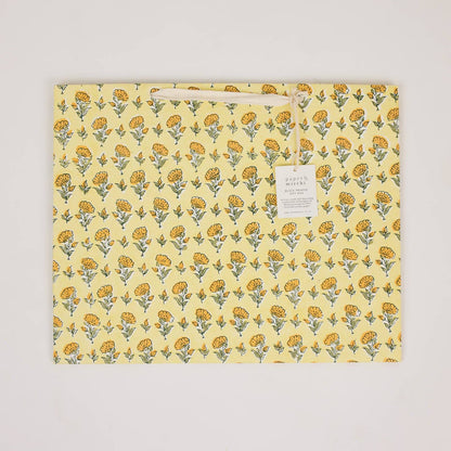 Hand Block Printed Gift Bags (Large) - Sunshine Refresh