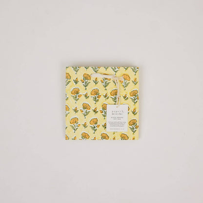 Hand Block Printed Gift Bags (Small) - Sunshine Refresh