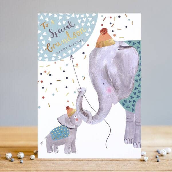 Elephant Happy Birthday Grandson