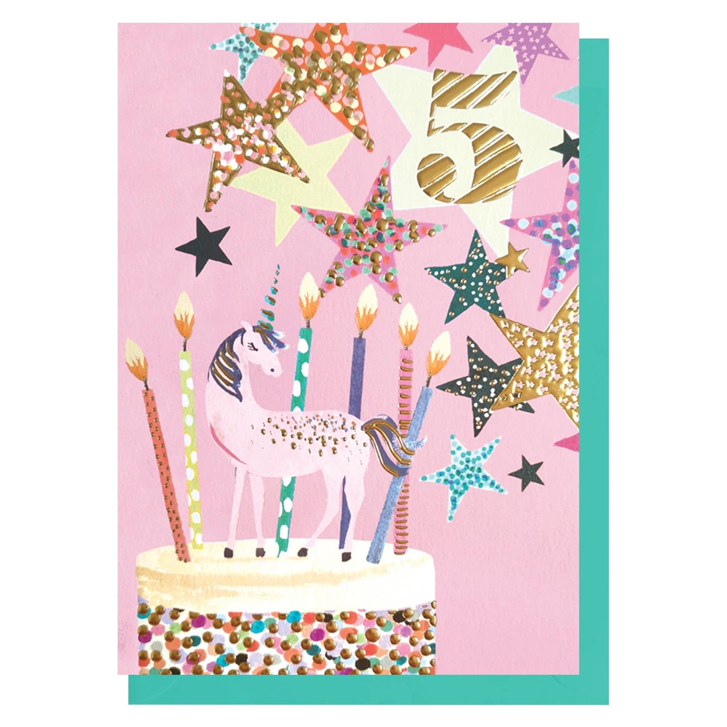 Age 5 Cake Birthday Card | Milestone Age | Kids Cards