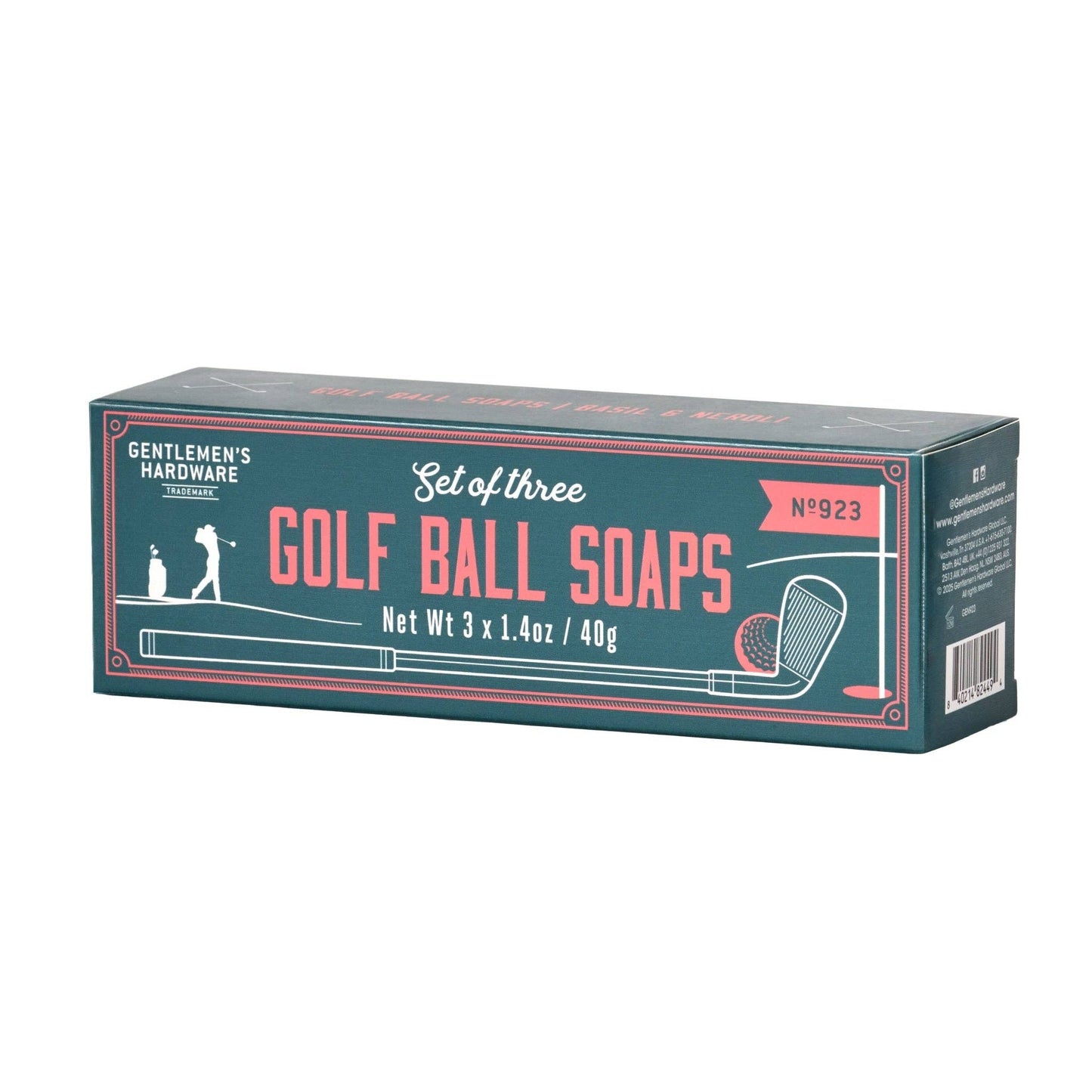 Golf Ball Soaps (Set of 3) - Basil and Neroli