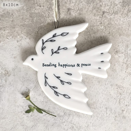 Porcelain dove-Sending happiness & peace