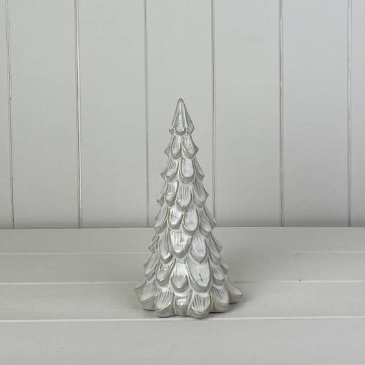 Glazed Ceramic Tree Ornament with Textured Detail (20cm)
