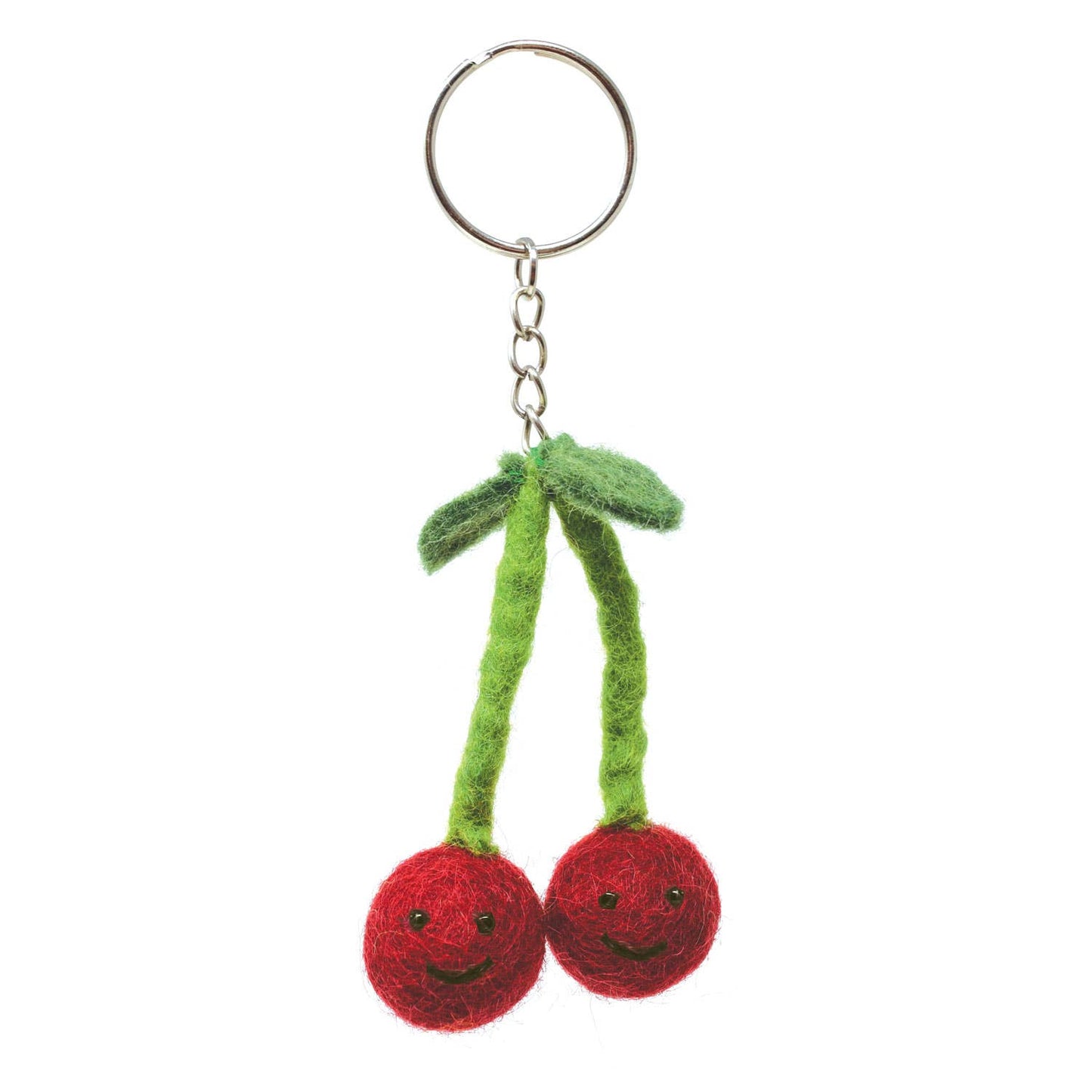 Felt Keychain - Cherries Felt Keyring
