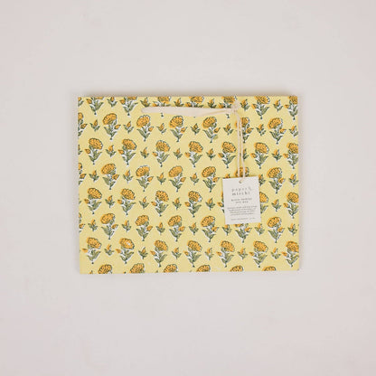 Hand Block Printed Gift Bags (Medium) - Sunshine Refresh