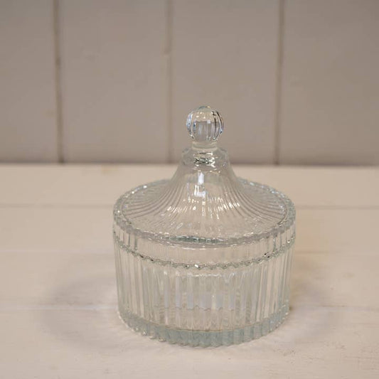 Clear Glass Decorative Jar (12.5cm)