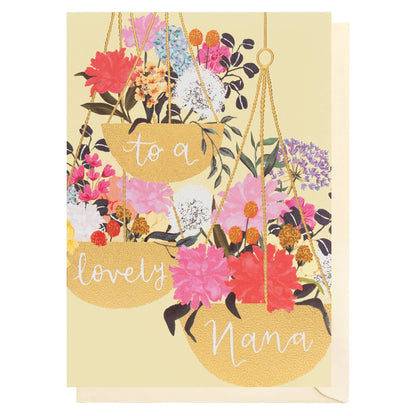 Nana Hanging Basket | Female Birthday | Relations Card