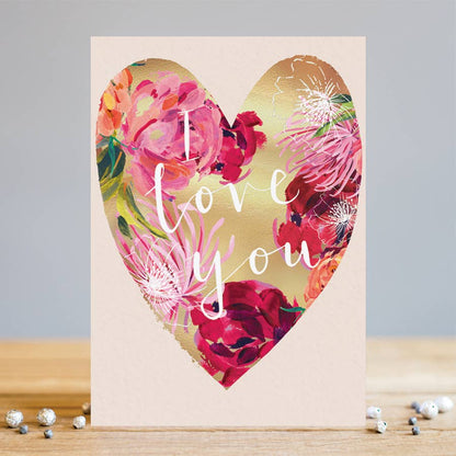 I Love You Card | Valentine Cards | Anniversary Card
