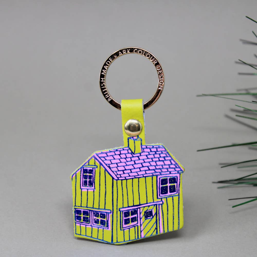 Log Cabin Key Ring