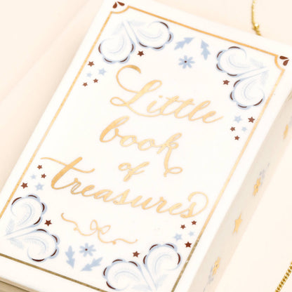 Ceramic 'Little Book of Treasures' Trinket Pot