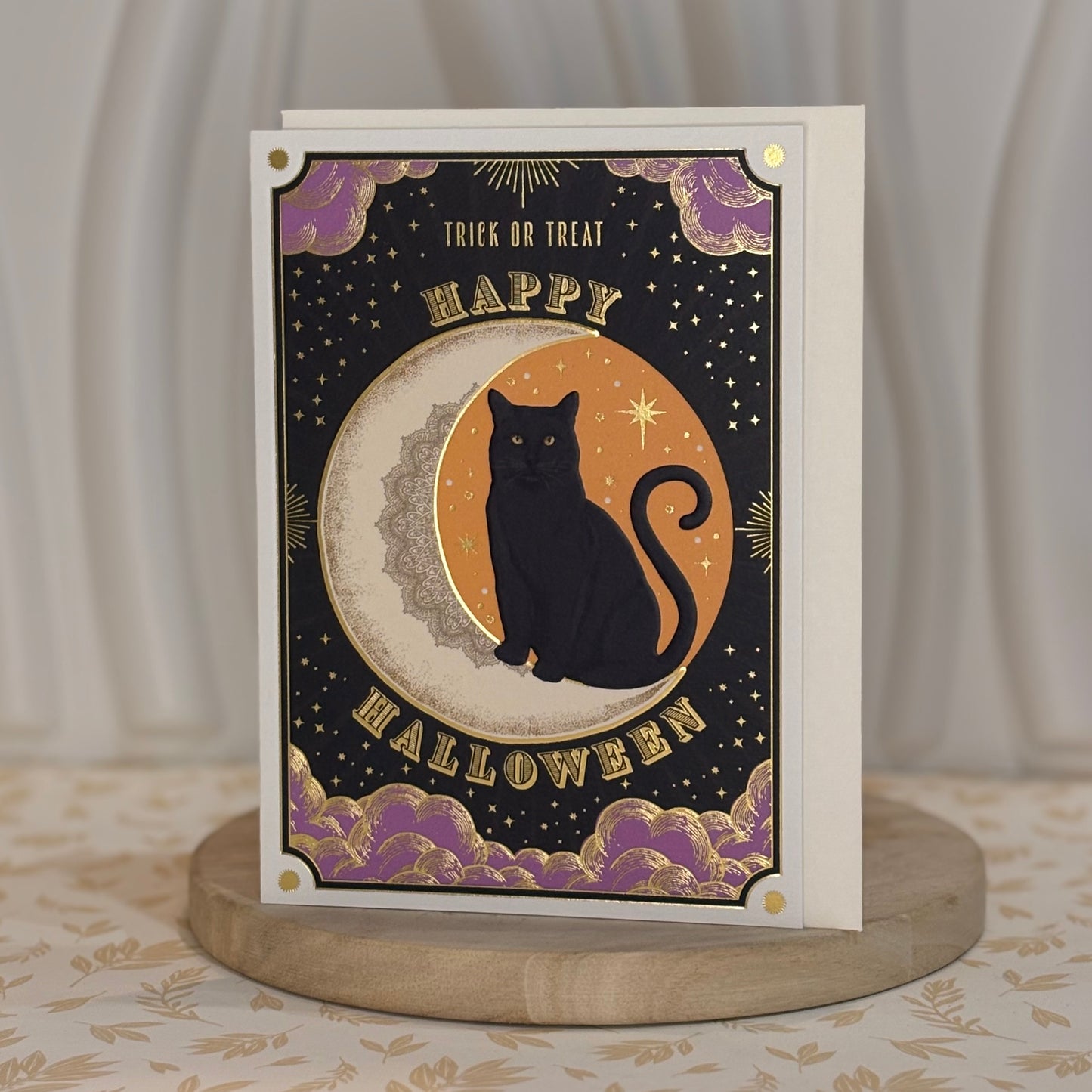 Halloween Black Cat Card