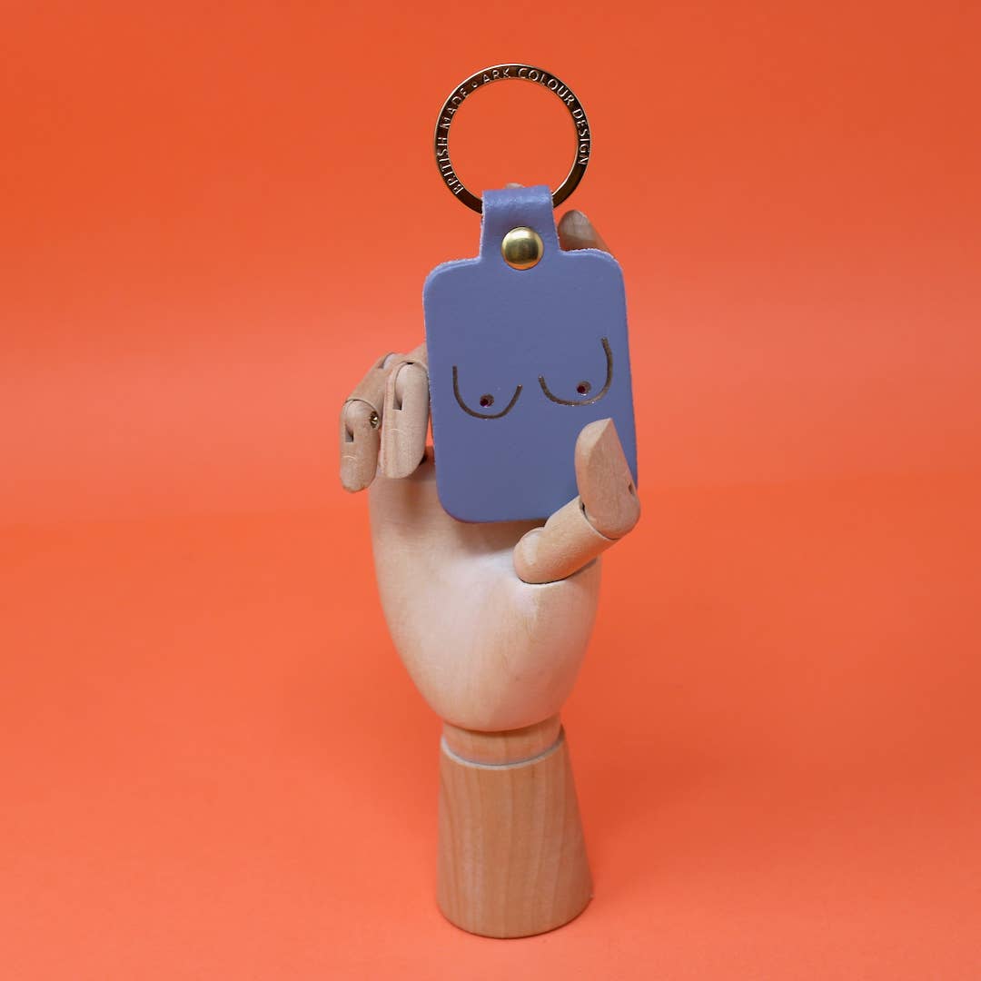 Boob Leather Key Ring