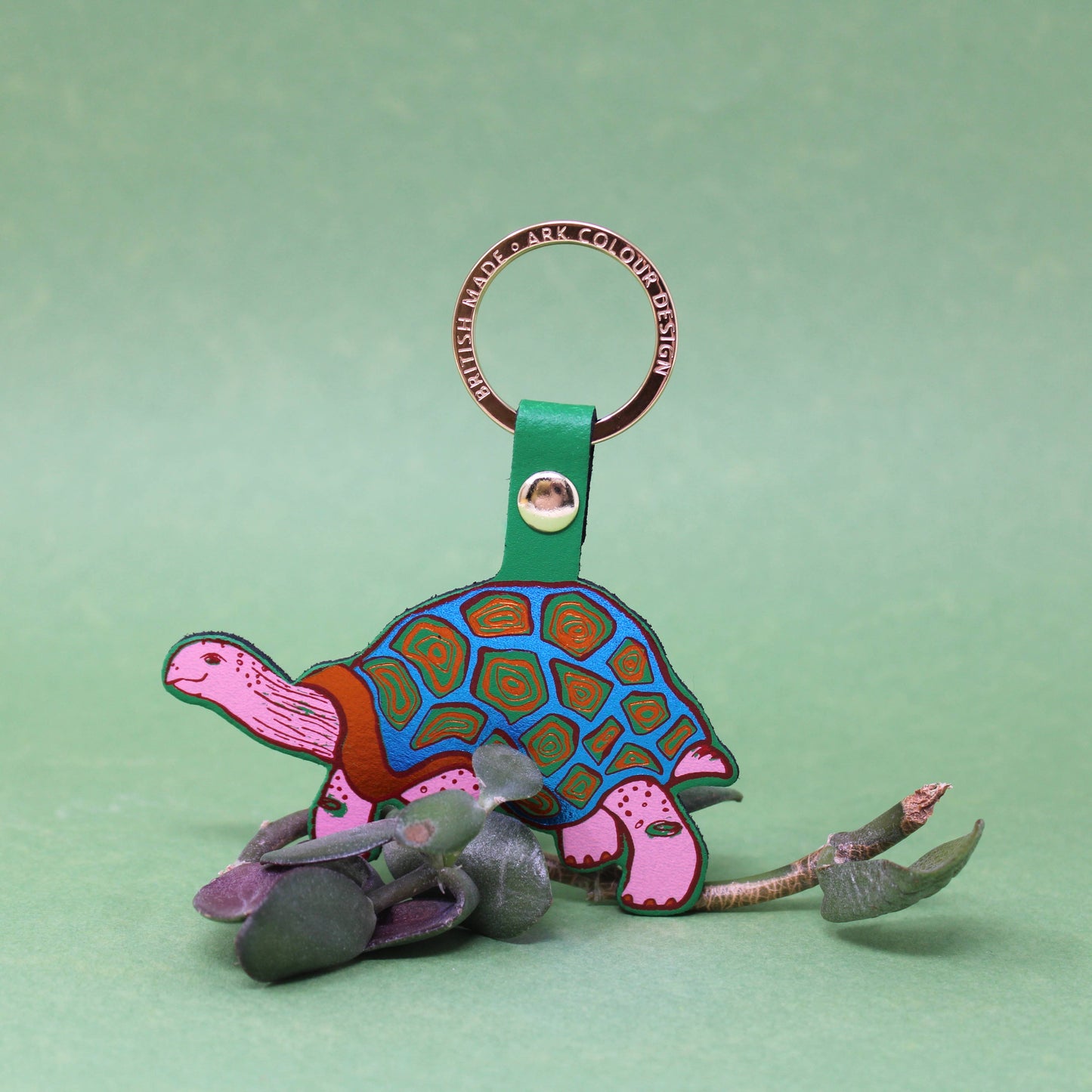 'Easy Going' Tortoise Key Ring