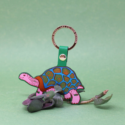 'Easy Going' Tortoise Key Ring