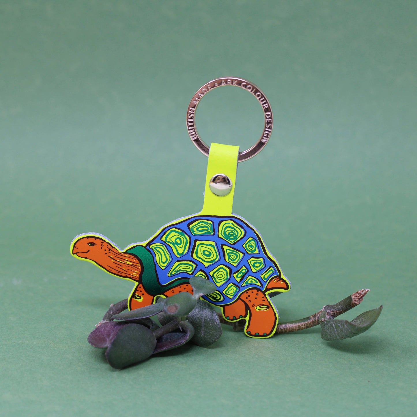'Easy Going' Tortoise Key Ring