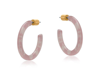 MADRID RESIN TINY HOOP EARRINGS