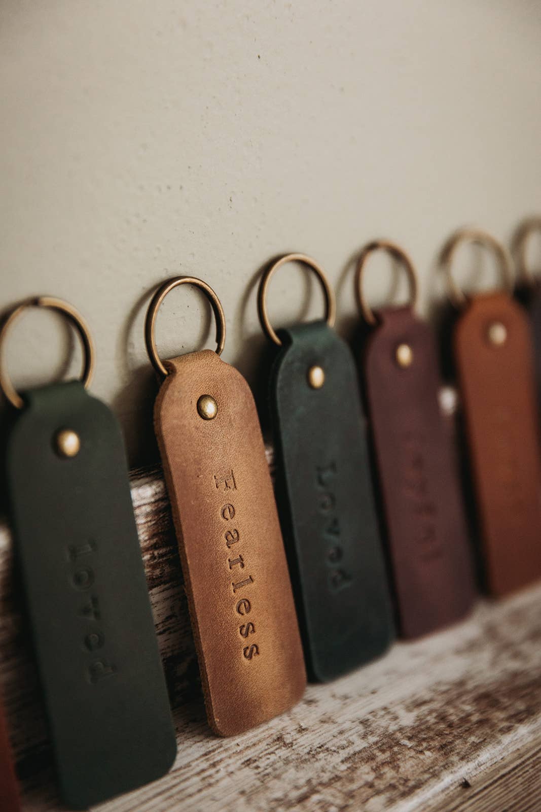 Encouraging Affirmation Leather Keyring