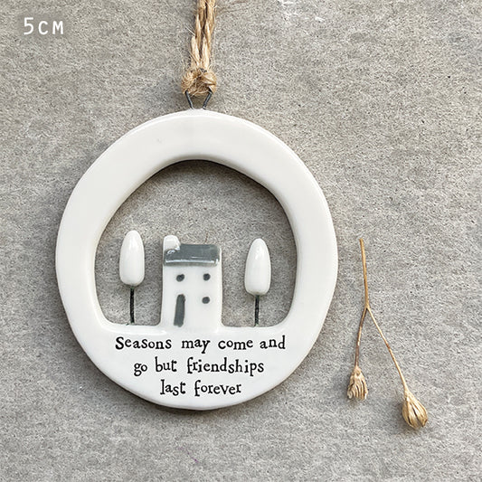 -Lg cut out hanger-Seasons may come & go