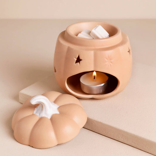 Ceramic Pumpkin Starry Wax Warmer - Not available to EU