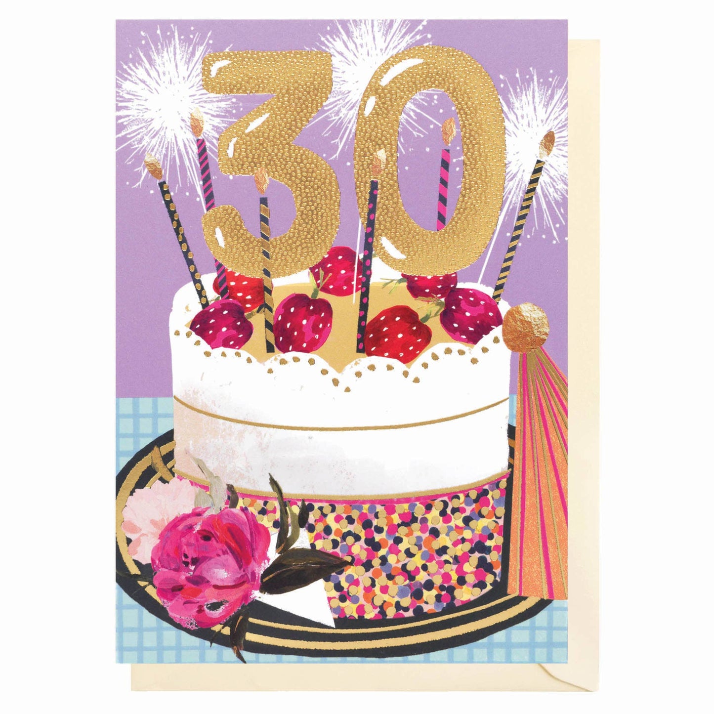 30th Birthday Cake | Female Birthday Card | Female Ages