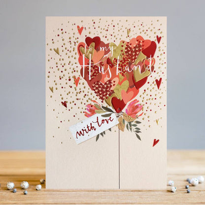 Husband   Heart  Card | Valentine Cards | Anniversary Card