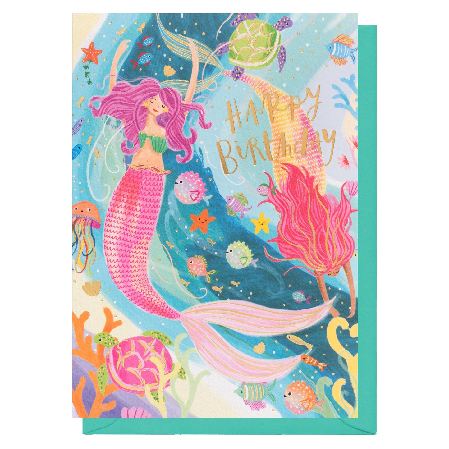 Mermaid Birthday | Female Birthday Card | Children's Card