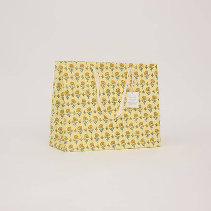 Hand Block Printed Gift Bags (Large) - Sunshine Refresh