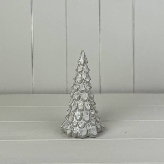 Glazed Ceramic Tree Ornament with Textured Detail (16cm)