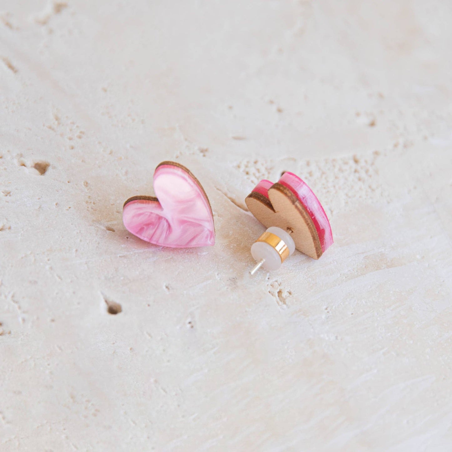 I Heart You Stud Earrings | pepper you | Handmade jewellery