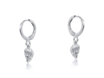LUCIA SEA TOKEN PETITE HUGGIE EARRINGS