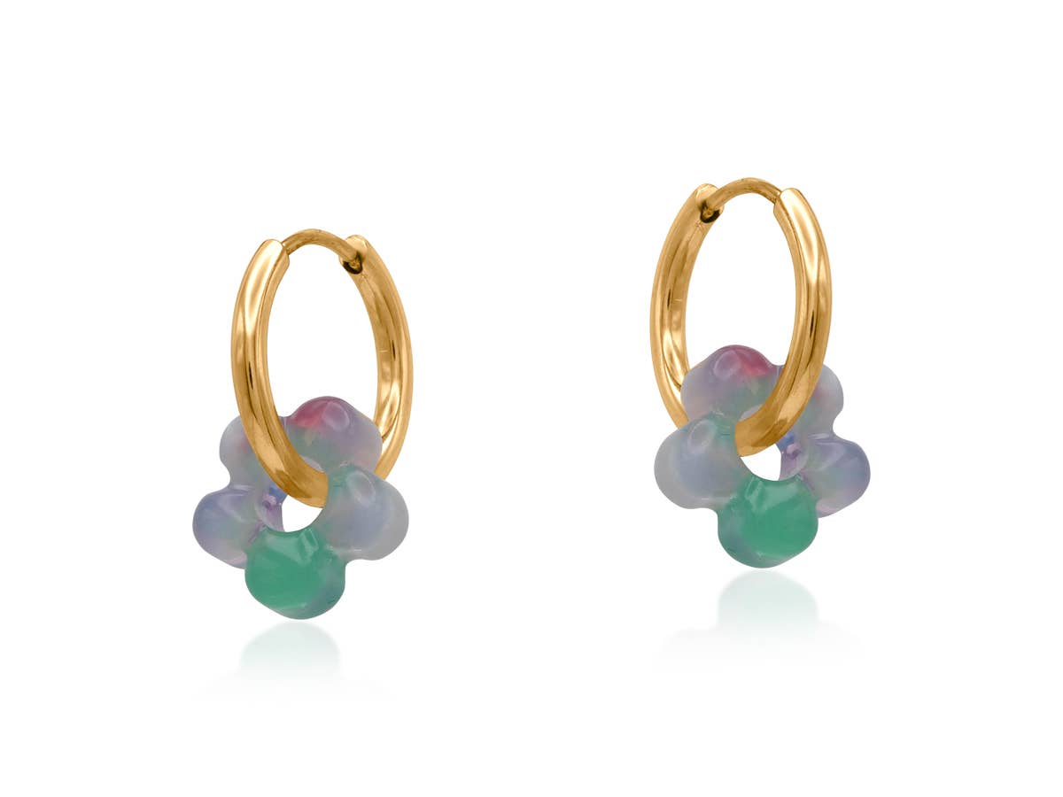 Salambo Petite Resin Huggies Earrings