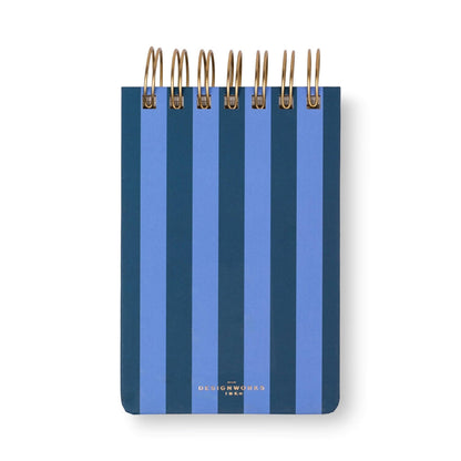 Twin Wire Chunky Notepad - Blue + Navy