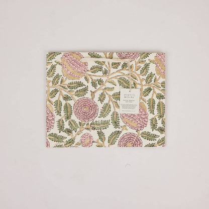 Hand Block Printed Gift Bags (Medium) - Blush Refresh