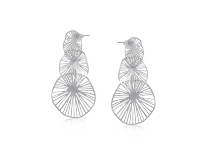 GIVERNY WATER MATTE PLANT EARRINGS