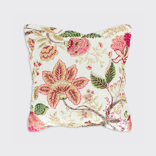 Constance Soft Pink  - Cushion Cover Cream Background