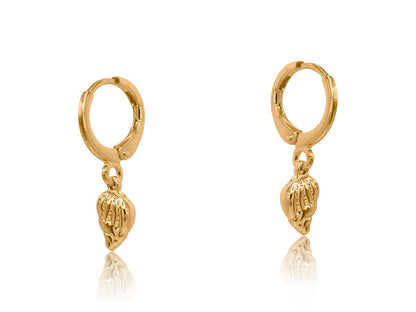 LUCIA SEA TOKEN PETITE HUGGIE EARRINGS