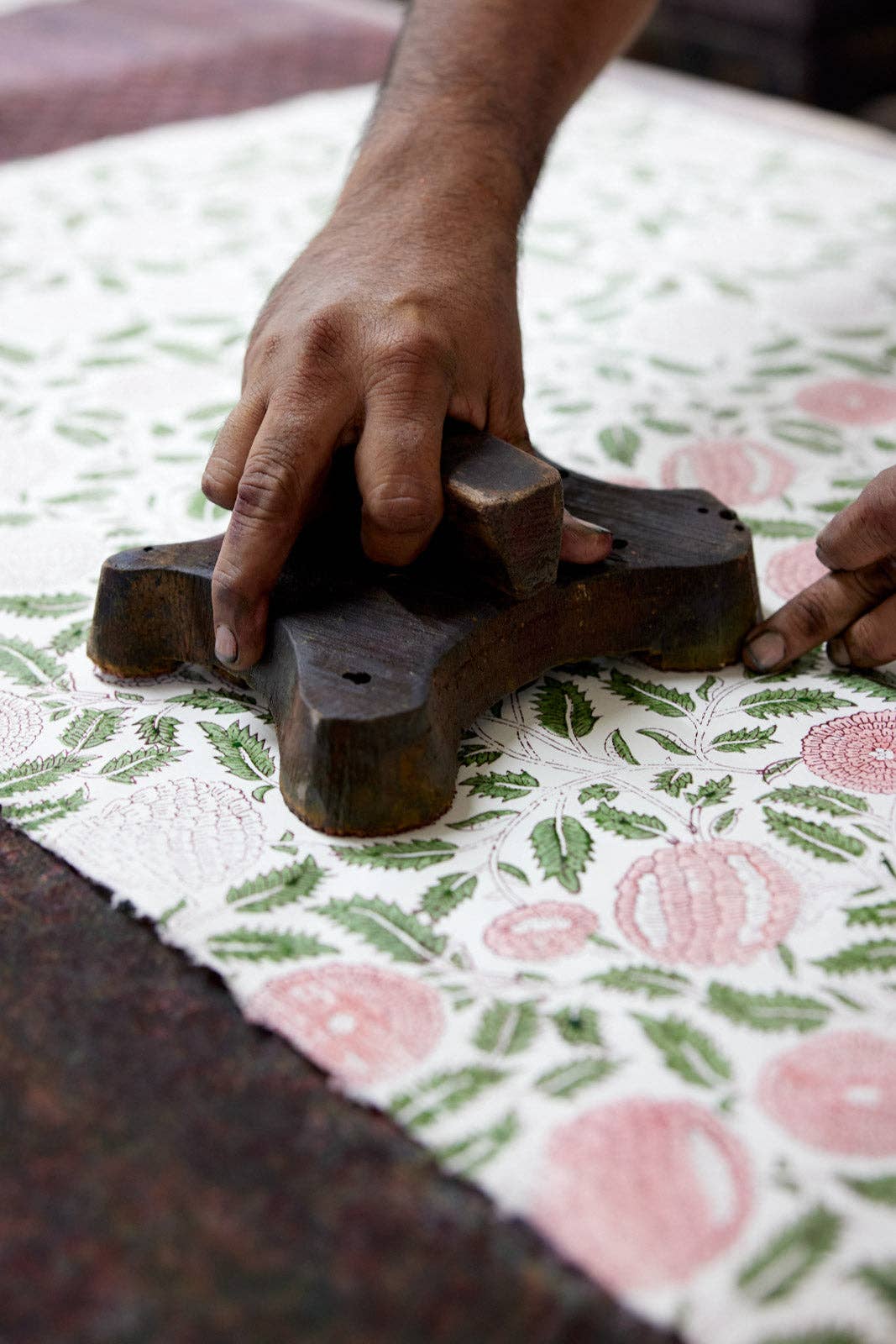 Hand Block Printed Gift Bags (Small) - Blush Refresh