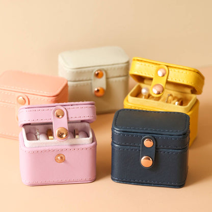 Peach  Pink Mini Travel Ring Box