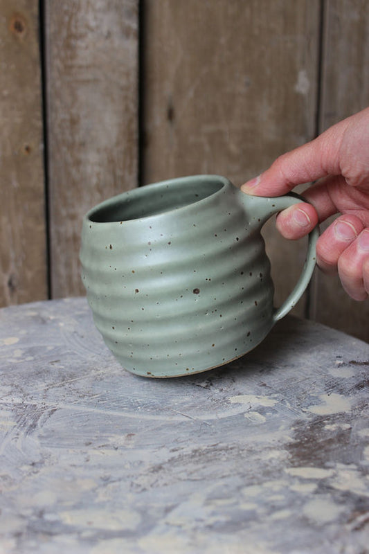 Blue Spiral Mug