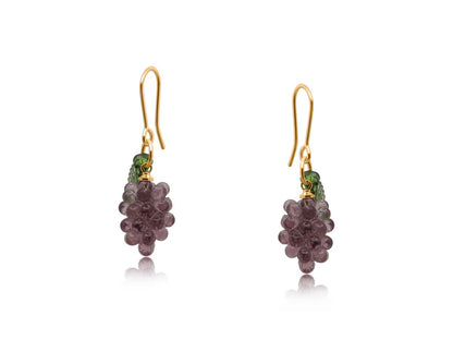Dionysus Bunch of Grapes Dangle Earrings