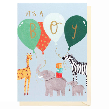 It’s a Boy Animals | New Baby Card