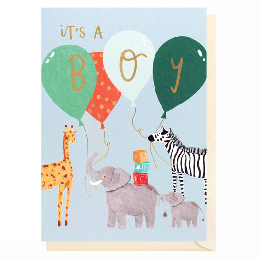 It’s a Boy Animals | New Baby Card