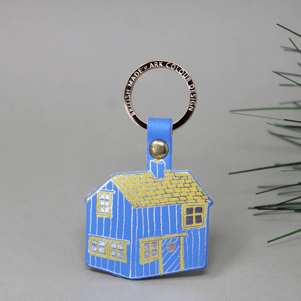 Log Cabin Key Ring
