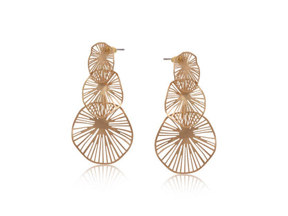 GIVERNY WATER MATTE PLANT EARRINGS