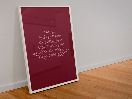 So easy to fall in love Olivia Dean inspired print