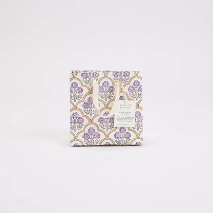 Block Printed Gift Bags (Small) - Lavender